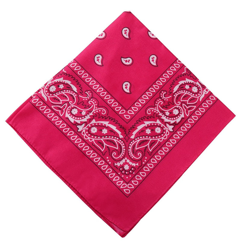 New Bohemian Print Bandana Hair Bands for Women Girls Square Scarf Turban Multifunctional Headband Hair Accessories Headwear