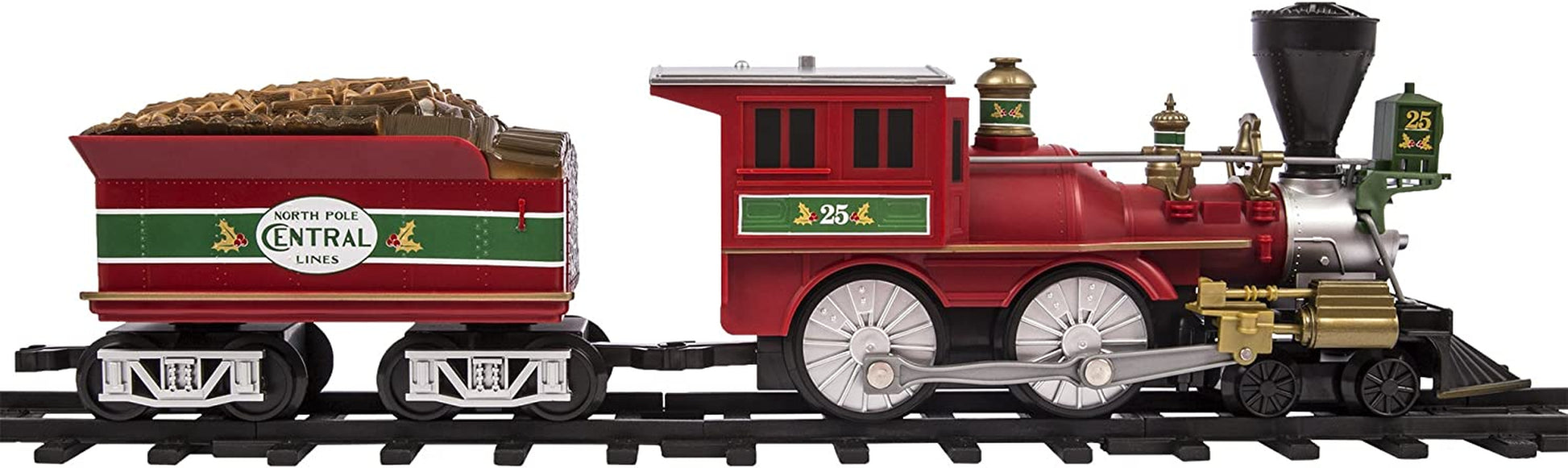 Lionel North Pole Central Ready-To-Play Freight Set, Battery-Powered Model Train Set with Remote Multi, 50 X 73"