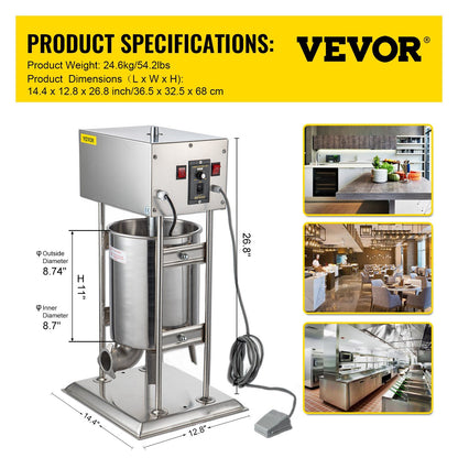 VEVOR electric sausage stuffer (10L)