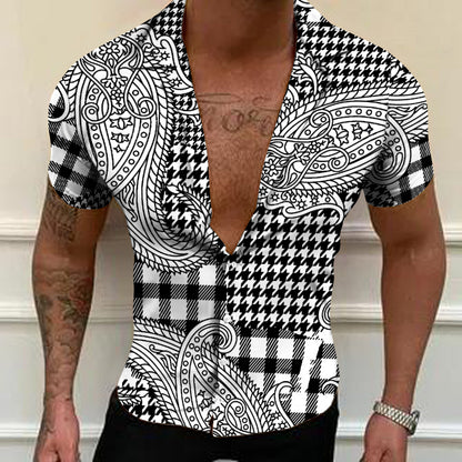 2022 Summer hot sale Hawaii 3D digital print men's shirt