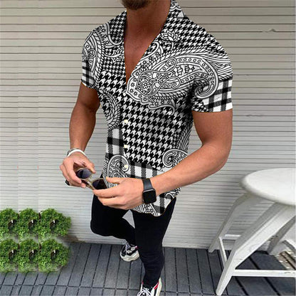 2022 Summer hot sale Hawaii 3D digital print men's shirt