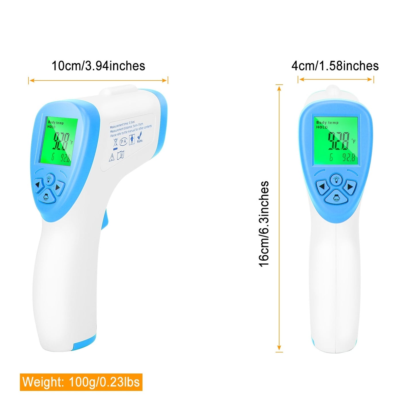 Digital Infrared Thermometer Non-contact Forehead Body Thermometer Surface Room Instant Accurate Reading