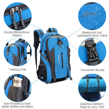 36L Outdoor Backpack Waterproof Daypack Travel Knapsack