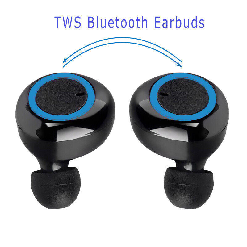 Waterproof Bluetooth 5.0 Wireless Earbuds Headphone Headset Noise Cancelling TWS Bluetooth Wireless Earbuds with Microphone- Stereo Sound in-Ear Bluetooth Headset True Wireless Earbuds