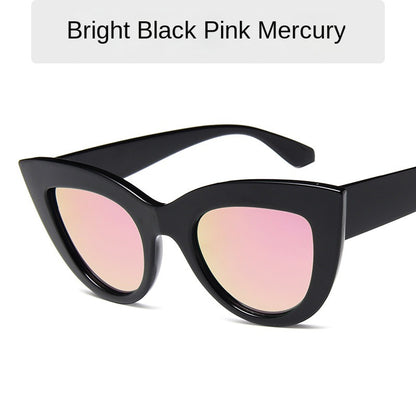 fashion cat's eye sunglasses Fashion women's large frame sunglasses Fast selling cross-border sunglasses