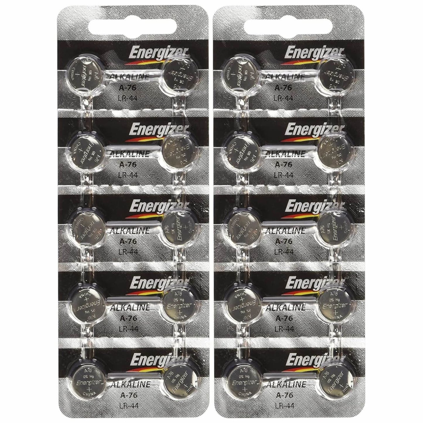 Energizer LR44 Alkaline Button Cell Battery - 20 Pack