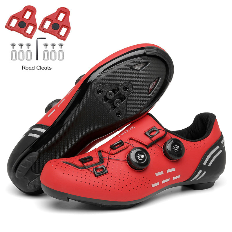 Road Bike Shoes Carbon Men Cycling Sneaker Mtb Self-Locking Cleats Bicycle Shoes Flat Speed Sneaker Women Racing Biking Footwear