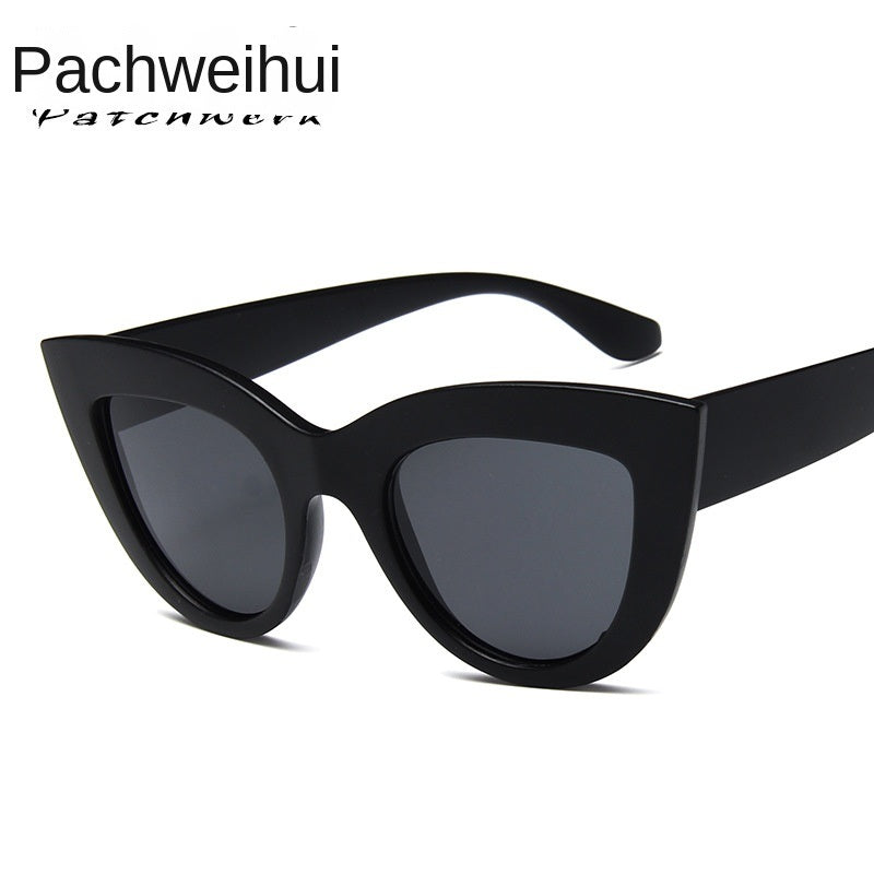 fashion cat's eye sunglasses Fashion women's large frame sunglasses Fast selling cross-border sunglasses