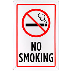 No Smoking Sign 18" x 12"