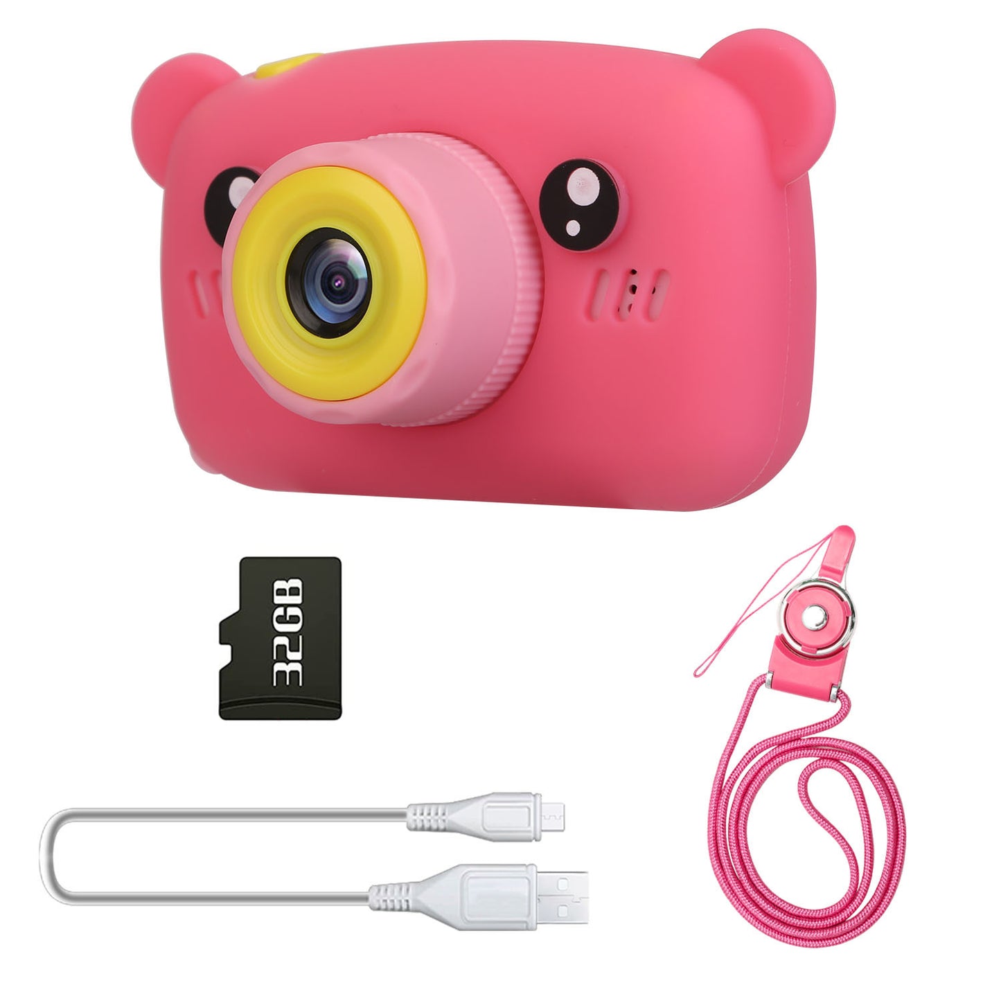 Kids Digital Camera Child Video Camera Children Camcorder Christmas Toy Birthday Gifts with 2.0in Screen 4X Digital Zoom