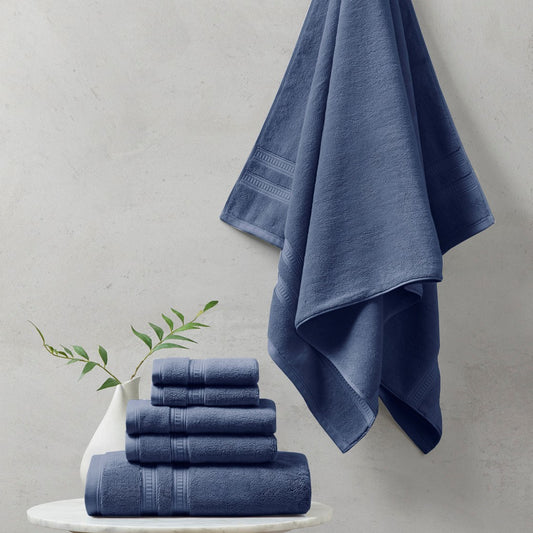 Plume 100% Cotton Feather Touch Antimicrobial Towel 6 Piece Set