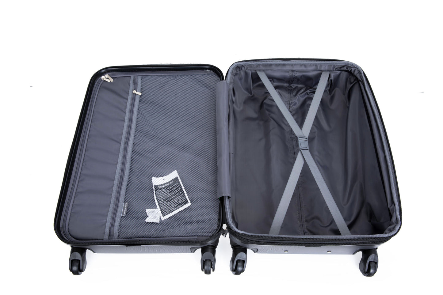 Expandable 3 Piece Luggage Sets ABS Lightweight Suitcase with Two Hooks;  Spinner Wheels;  TSA Lock;  (20/24/28)