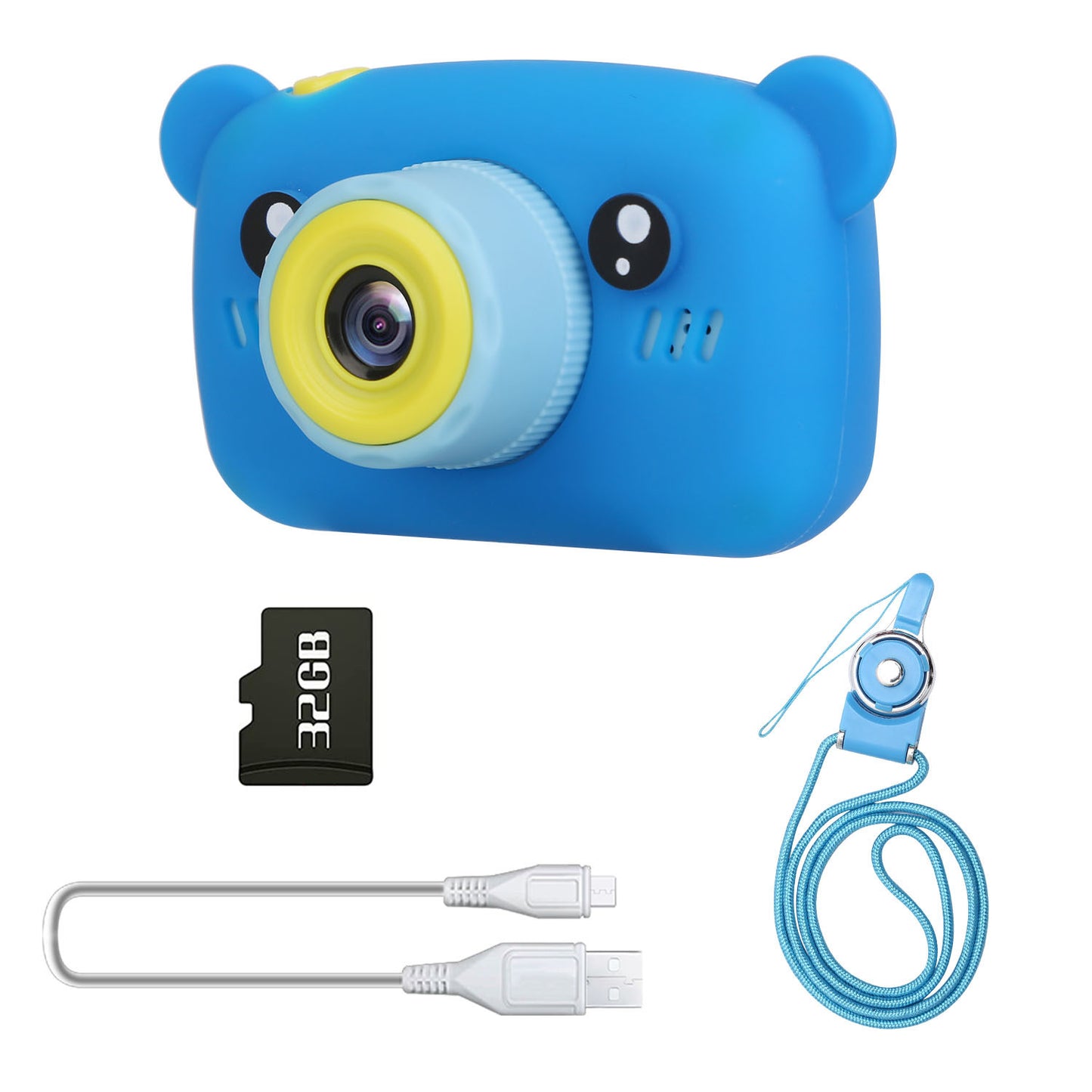 Kids Digital Camera Child Video Camera Children Camcorder Christmas Toy Birthday Gifts with 2.0in Screen 4X Digital Zoom