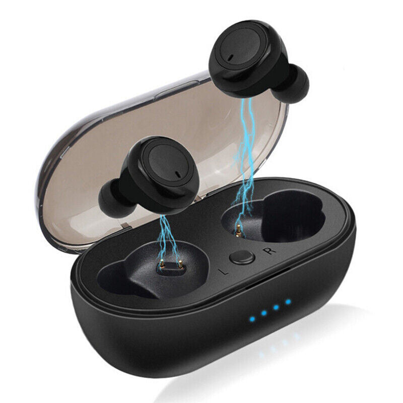 Waterproof Bluetooth 5.0 Wireless Earbuds Headphone Headset Noise Cancelling TWS Bluetooth Wireless Earbuds with Microphone- Stereo Sound in-Ear Bluetooth Headset True Wireless Earbuds