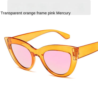 fashion cat's eye sunglasses Fashion women's large frame sunglasses Fast selling cross-border sunglasses