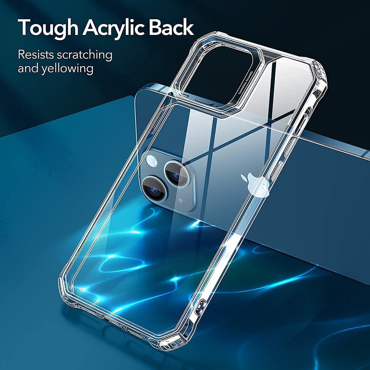 ESR Air Armor Case;  Compatible with iPhone 13 + ESR Armorite Screen Protector Compatible with iPhone 13 and iPhone 13 Pro