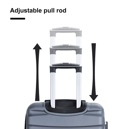 Expandable 3 Piece Luggage Sets ABS Lightweight Suitcase with Two Hooks;  Spinner Wheels;  TSA Lock;  (20/24/28)