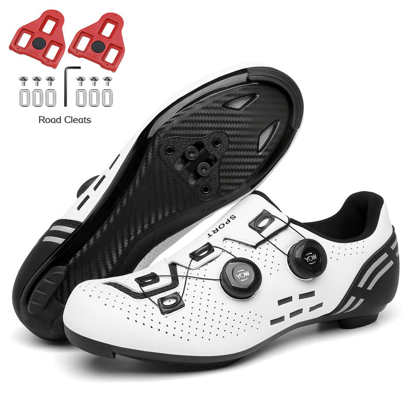 Road Bike Shoes Carbon Men Cycling Sneaker Mtb Self-Locking Cleats Bicycle Shoes Flat Speed Sneaker Women Racing Biking Footwear