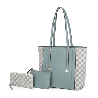 MKF Collection Giana Tote Handbag by Mia K -3 piece set