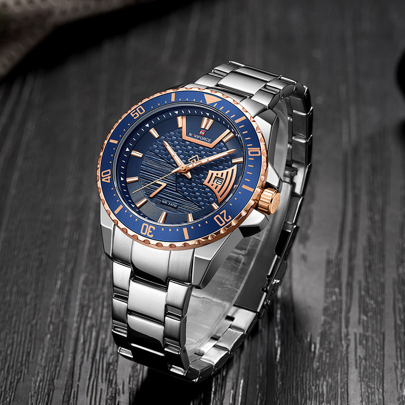 Men's Fashion Trend Large Dial Waterproof Electronic Quartz Watch