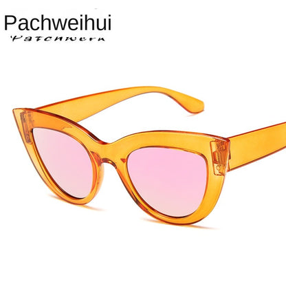 fashion cat's eye sunglasses Fashion women's large frame sunglasses Fast selling cross-border sunglasses