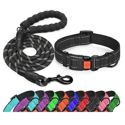 No Pull Dog Harness; Adjustable Nylon Dog Vest & Leashes For Walking Training; Pet Supplies