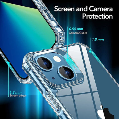 ESR Air Armor Case;  Compatible with iPhone 13 + ESR Armorite Screen Protector Compatible with iPhone 13 and iPhone 13 Pro