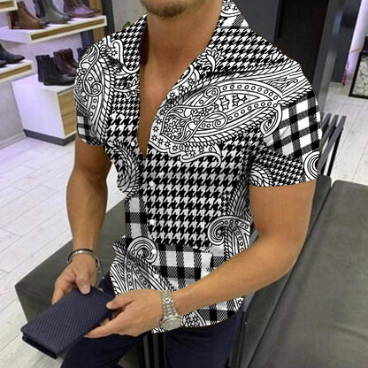 2022 Summer hot sale Hawaii 3D digital print men's shirt