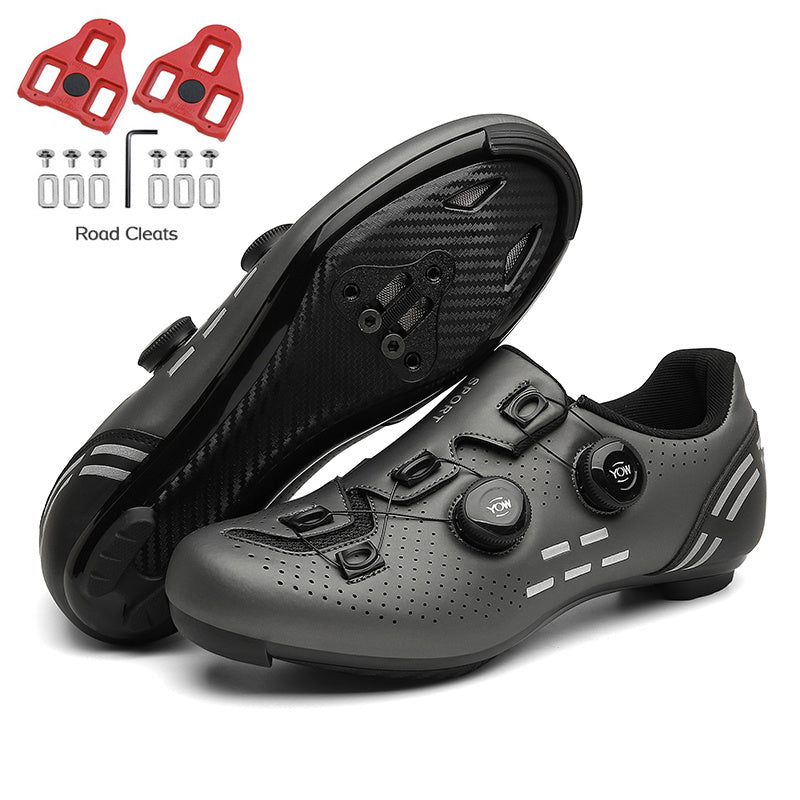 Road Bike Shoes Carbon Men Cycling Sneaker Mtb Self-Locking Cleats Bicycle Shoes Flat Speed Sneaker Women Racing Biking Footwear