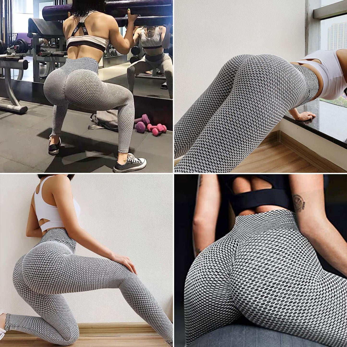 RAINBEAN TIK Tok Leggings Women Butt Lifting Workout Tights Plus Size Sports High Waist Yoga Pants