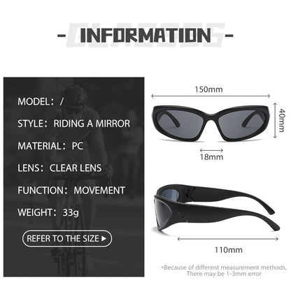 Fashion Riding Cycling Sunglasses Sports Bicycle Glasses Goggles Mountain Bike Glasses Men's Women Outdoor Lens UV400 Eyewear