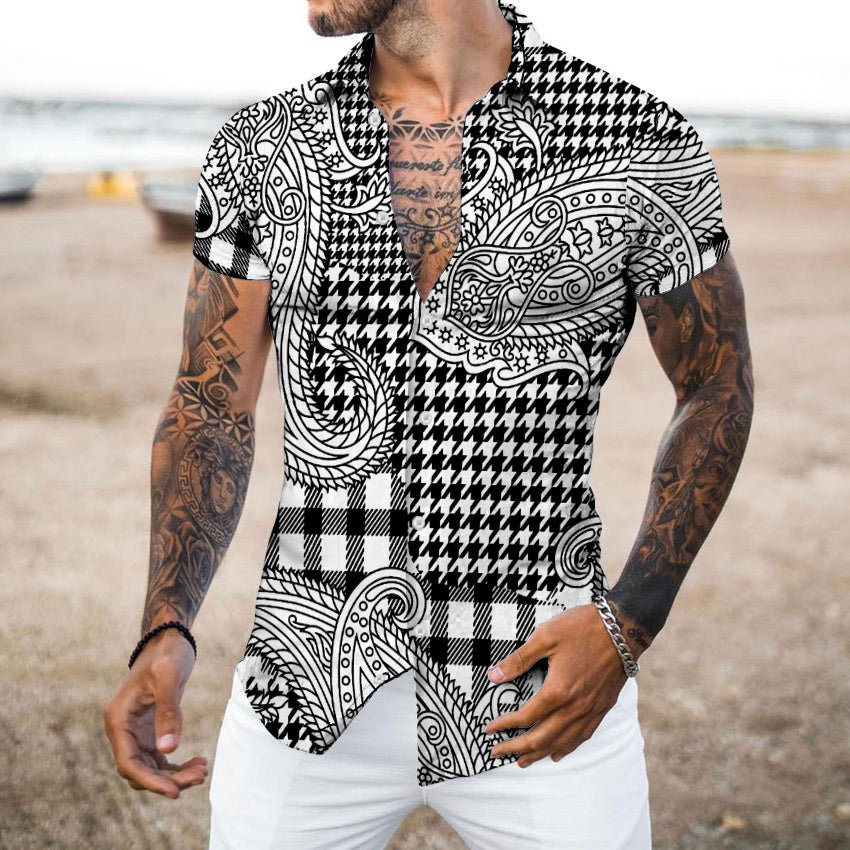 2022 Summer hot sale Hawaii 3D digital print men's shirt