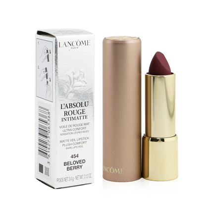 LANCOME - L'Absolu Rouge Intimatte Matte Veil Lipstick - # 454 Beloved Berry LB678900 / 065368  3.4g/0.12oz