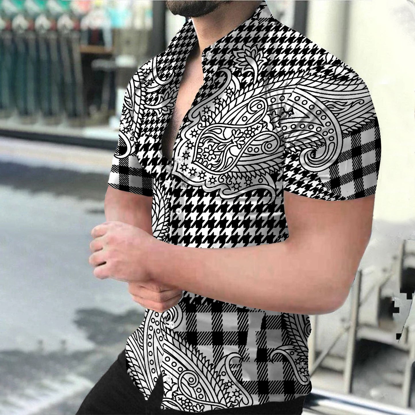 2022 Summer hot sale Hawaii 3D digital print men's shirt