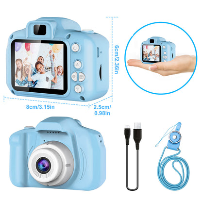 Kids Digital Camera w/ 2.0' Screen 12MP 1080P FHD Video Camera 4X Digital Zoom Games