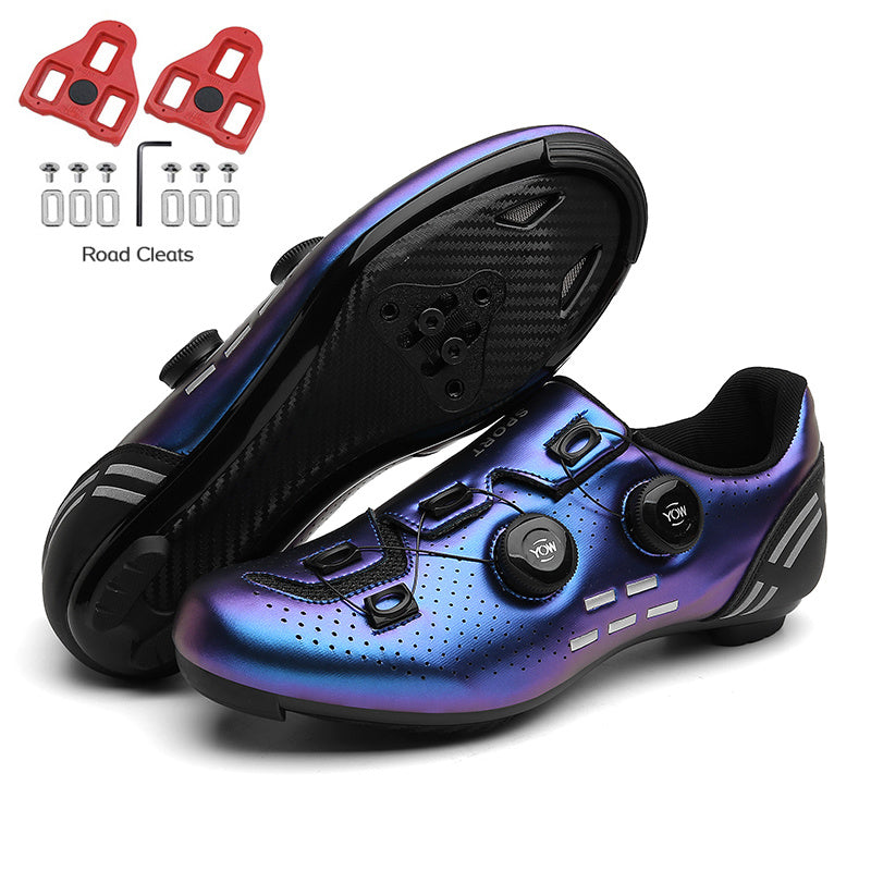 Road Bike Shoes Carbon Men Cycling Sneaker Mtb Self-Locking Cleats Bicycle Shoes Flat Speed Sneaker Women Racing Biking Footwear