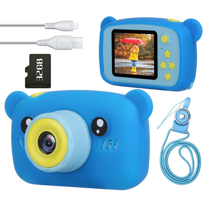 Kids Digital Camera Child Video Camera Children Camcorder Christmas Toy Birthday Gifts with 2.0in Screen 4X Digital Zoom