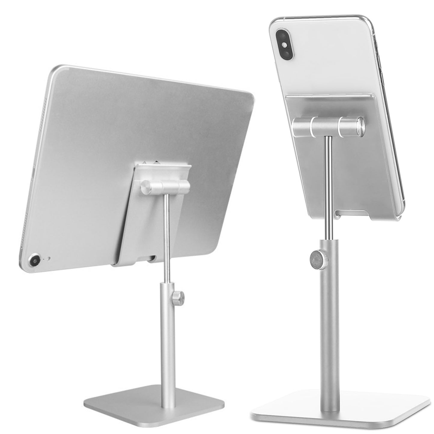 Adjustable Cell Phone Tablet Stand Desktop Holder Mount Bracket Dock Fit for iPad Kindle iPhone Aluminum Alloy