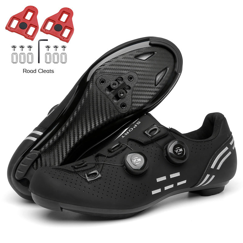 Road Bike Shoes Carbon Men Cycling Sneaker Mtb Self-Locking Cleats Bicycle Shoes Flat Speed Sneaker Women Racing Biking Footwear