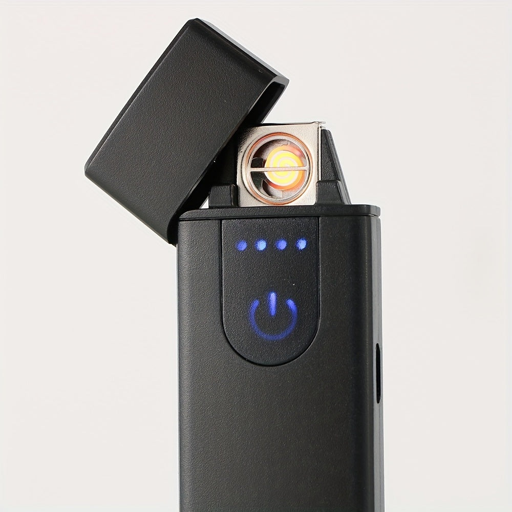 Touch Sensing USB Charging Lighter; Mini Electric Cigarette Lighter Arc Rechargeable USB Windproof Device; Gifts For Dad; Husband; Father's Day