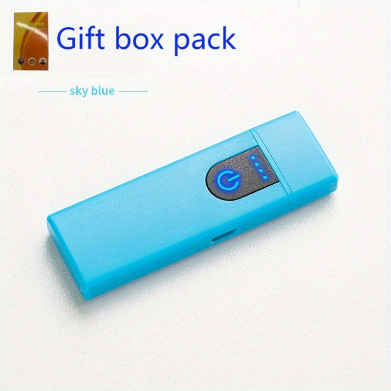 Touch Sensing USB Charging Lighter; Mini Electric Cigarette Lighter Arc Rechargeable USB Windproof Device; Gifts For Dad; Husband; Father's Day