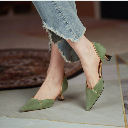 Lady High Heels Stiletto Pointed Toe Shoes 5cm Elegant Ladies High Heels