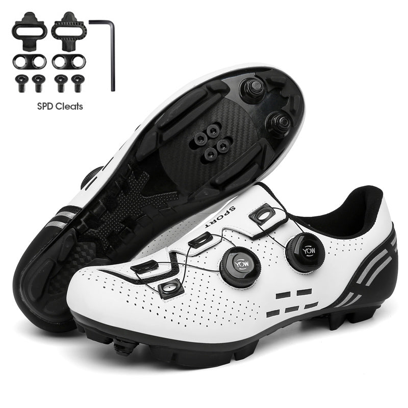 Road Bike Shoes Carbon Men Cycling Sneaker Mtb Self-Locking Cleats Bicycle Shoes Flat Speed Sneaker Women Racing Biking Footwear