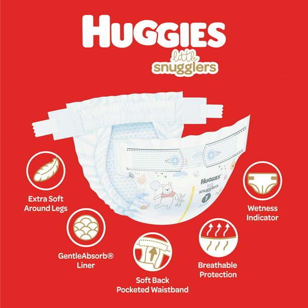 Huggies Little Snugglers Wetness Indicator Hypoallergenic Diapers Size 6;  Count 50