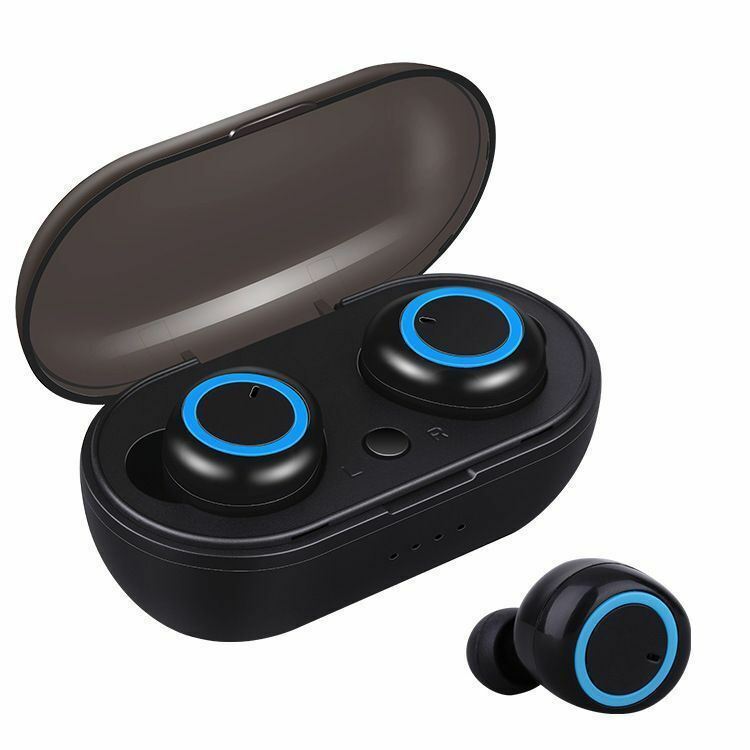 Waterproof Bluetooth 5.0 Wireless Earbuds Headphone Headset Noise Cancelling TWS Bluetooth Wireless Earbuds with Microphone- Stereo Sound in-Ear Bluetooth Headset True Wireless Earbuds