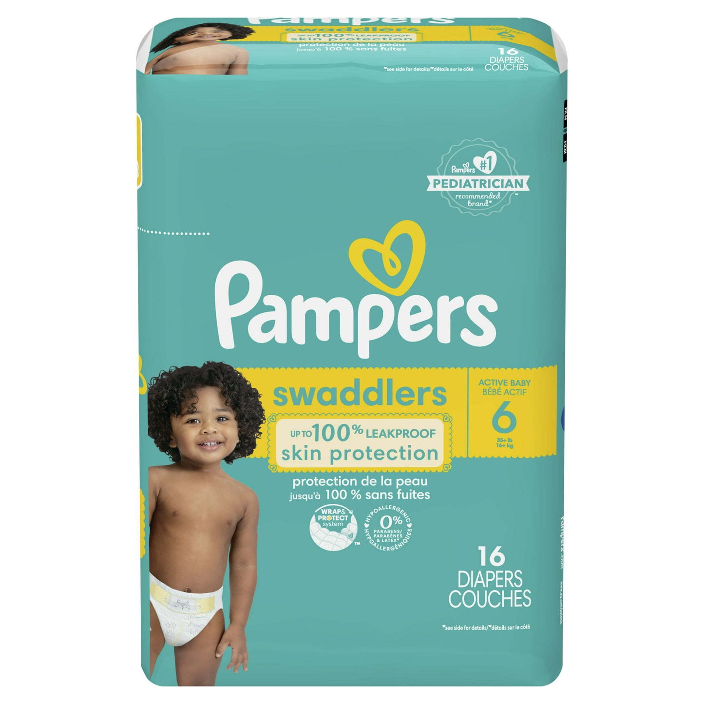 Pampers Swaddlers Diapers Size 6, 16 Count