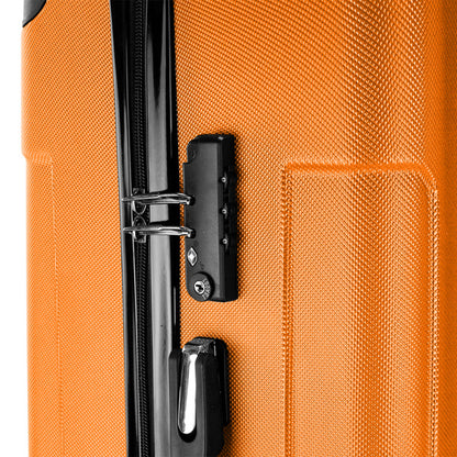 3-in-1 Portable ABS Trolley Case 20" / 24" / 28" Orange