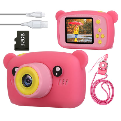 Kids Digital Camera Child Video Camera Children Camcorder Christmas Toy Birthday Gifts with 2.0in Screen 4X Digital Zoom